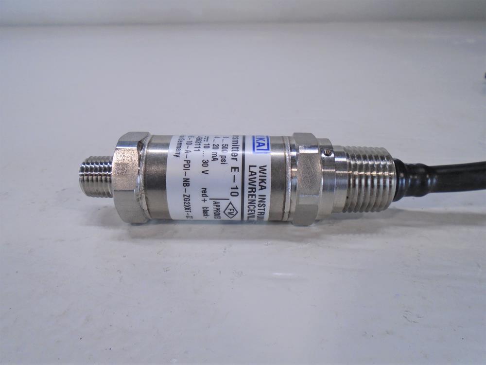 Wika E-10 Pressure Transmitter, 4363111, 0-500 PSI, E-10-A